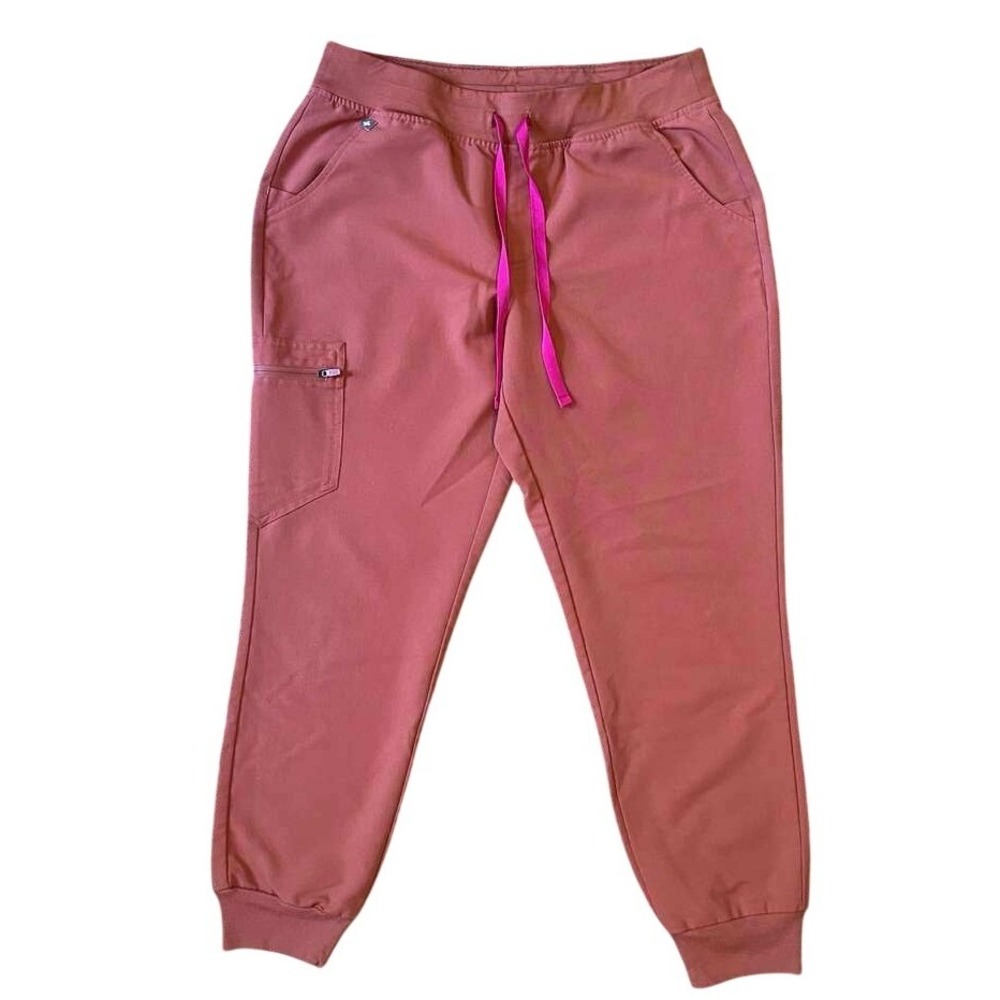 FIGS Zamora Jogger Scrub Pants Medium Petite M/P Spiced Cider EUC Medical